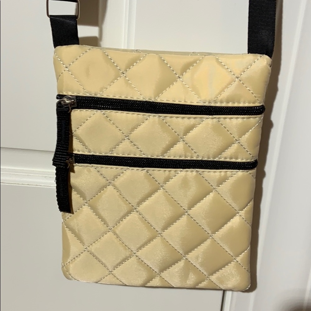 Light yellow cream color cute little purse